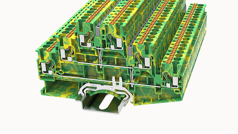 Заземляющая клемма DS2.5-3L-PE-01P-1C-00Z(H)