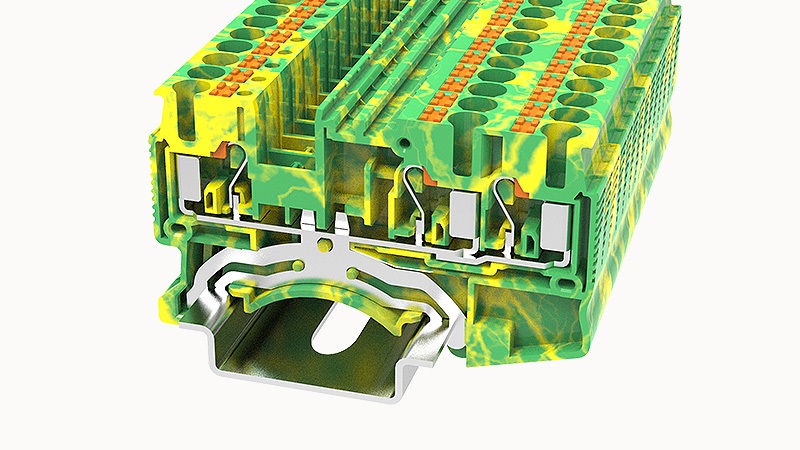 Заземляющая клемма DS2.5-TW-PE-01P-1C-00Z(H)
