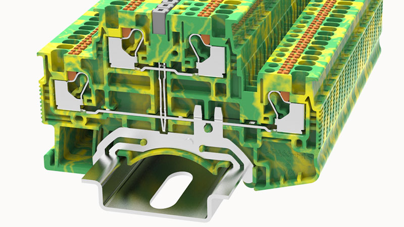 Заземляющая клемма DSKK1.5-PE-01P-1C-00Z(H)