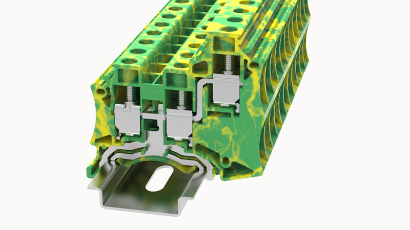Заземляющая клемма DC10-TW-PE-01P-1C-00Z(H)