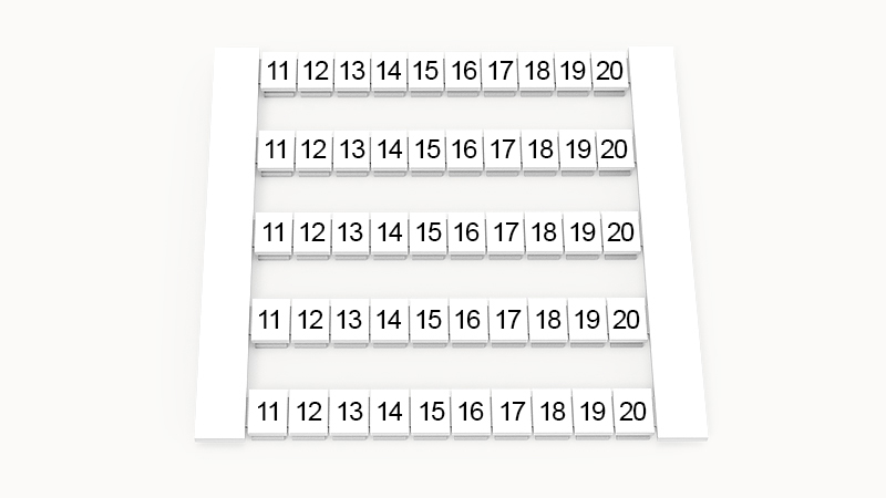 Маркировка (в кассетах) DEK5-50P-19-19Z(H)