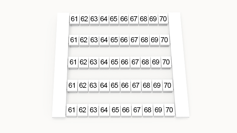 Маркировка (в кассетах) DEK5-50P-19-33Z(H)