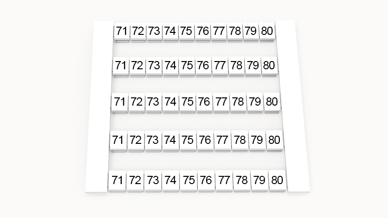 Маркировка (в кассетах) DEK5-50P-19-34Z(H)