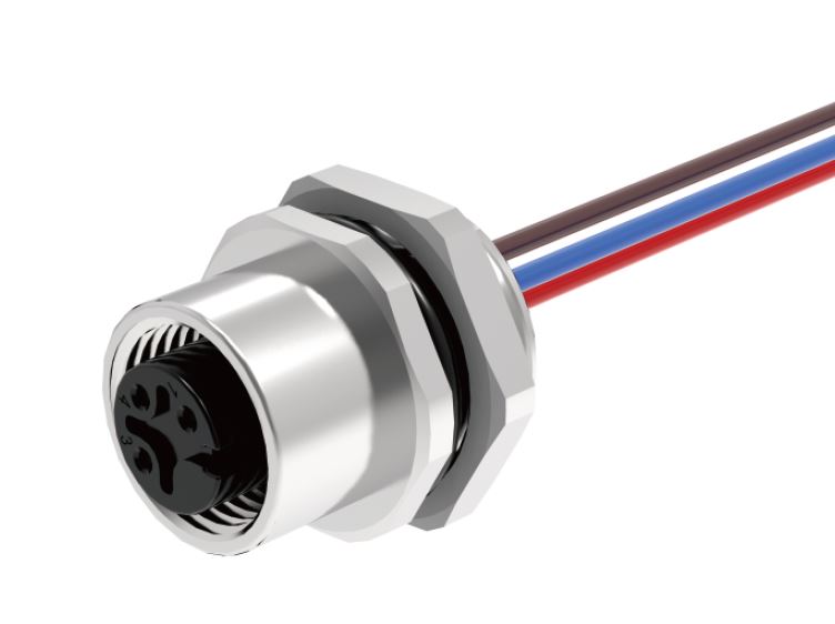 Розеточный разъем в панель M12A03C-FFHR-UC0.5