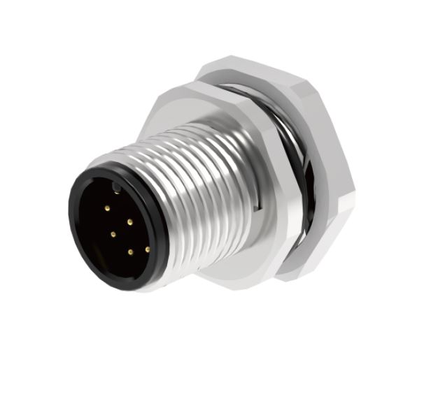 Вилочный разъем в панель M12A05C-MPBFHUR