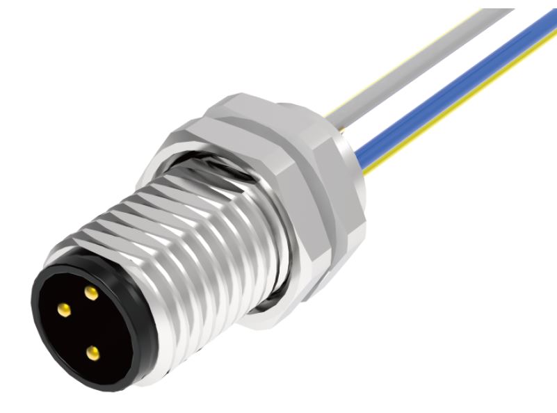 Вилочный разъем в панель M8A03C-MRHB-UC0.5