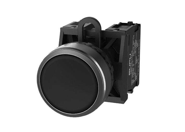 Кнопка плоская (черная) TS2010-0AM60