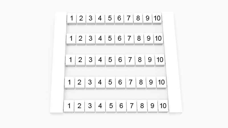 Маркировка (в кассетах) DEK5-50P-19-01Z(H)