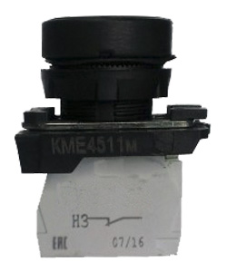 КМЕ 4111м УХЛ3, красный, 1но+1нз, цилиндр, IP40, выключатель кнопочный  (ЭТ)