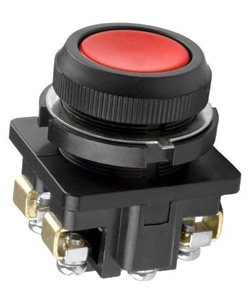 КЕ-011 У3 исп.4, красный, 1з, цилиндр, IP40, 10А, 660В, выключатель кнопочный  (ЭТ)