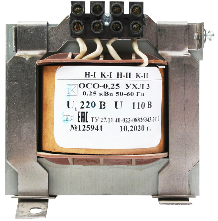 ОСО-0,25 УХЛ3 220/42, IP00, трансформатор 