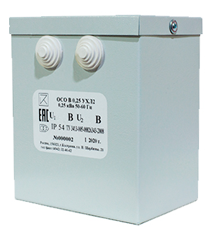 ОСО В-0,25 УХЛ2 220/110, IP54, трансформатор