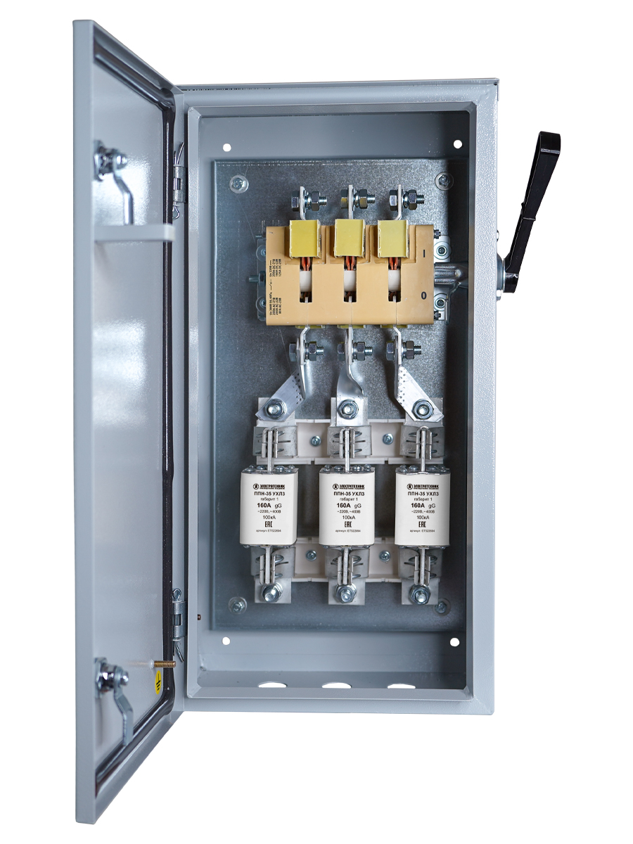 ЯРП-250-54 УХЛ2, с ППН-35 160А, держатели медь, IP54, ящик силовой  (ЭТ)