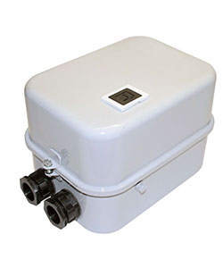 ПМ12-040210 У2 В, 220В, 2з+1р, 40А, нереверс., с реле 28,0-40,0А, в корпусе IP54, с кнопкой R  (ЭТ)