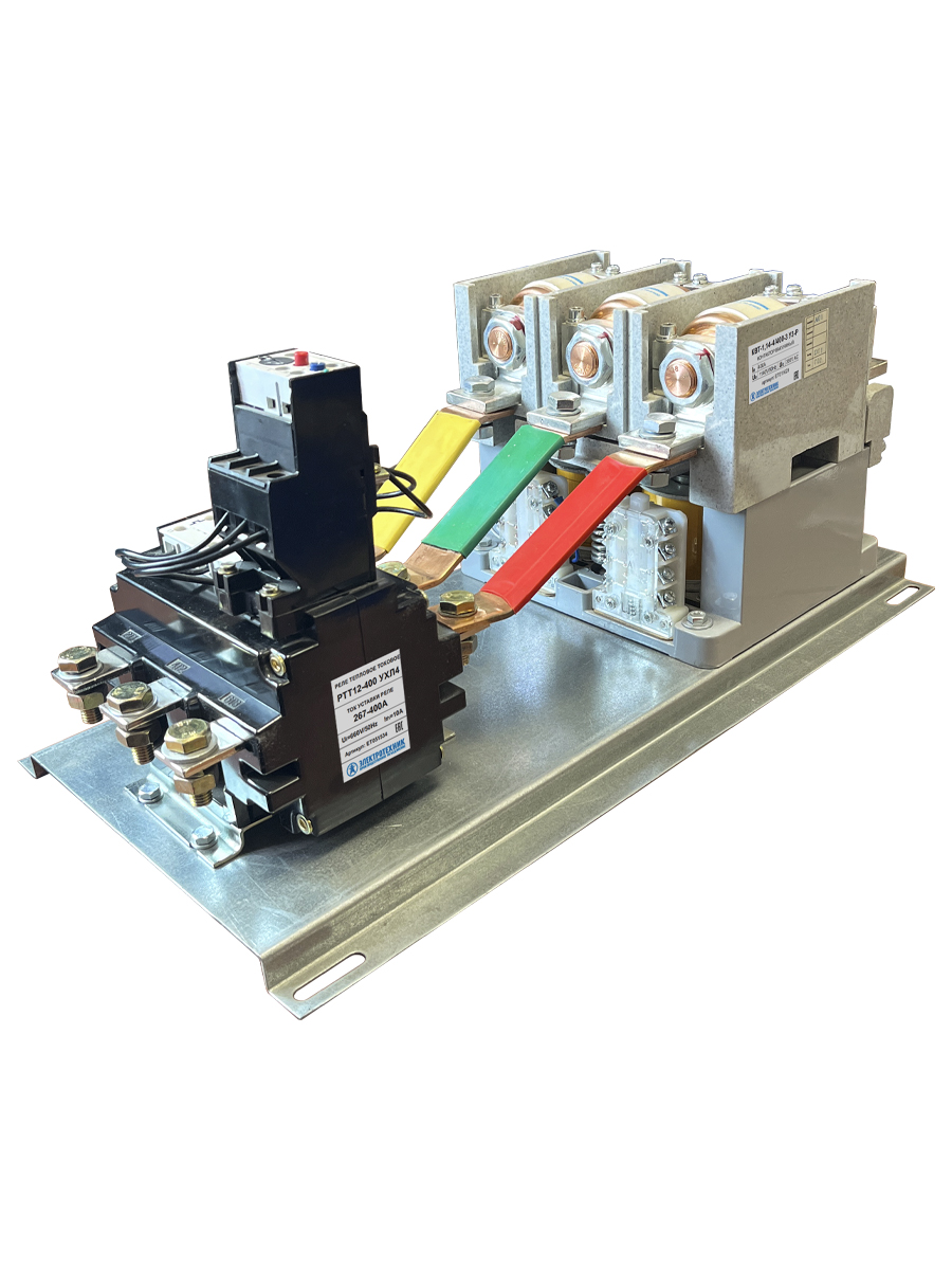 КВТ-1,14-4/400-3 У3-Р, 3п, 400А,380В AC/DC, 4з+3р, нереверсивный, реле РТТ12-400 267-400А, IP00 (ЭТ)