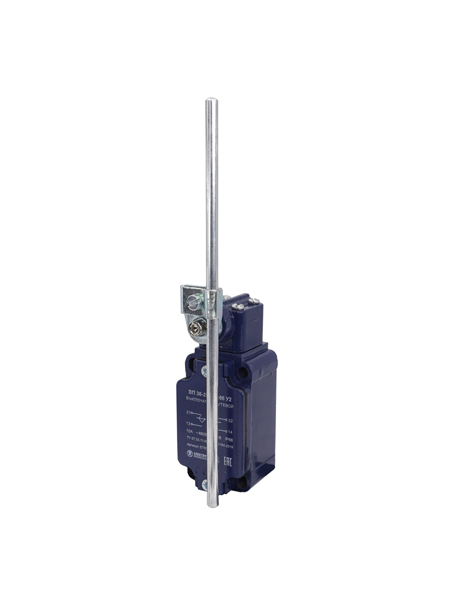 ВП 36-2553М-66 У2 (XCKJ50553H29),стальн.рычаг,рег.по дл.,1з+1р,полумгнов.,30х60,б/сальн.,3А,IP66 (ЭТ