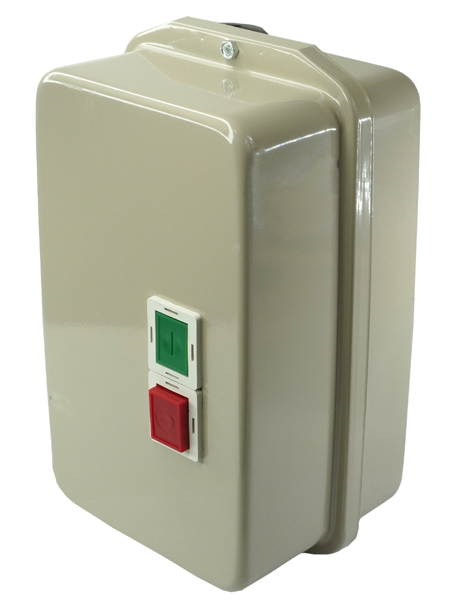 ПМЛ-4220 УХЛ4 Б, 220В, 1р+1з,63А,нереверс.,с реле 48-65А, в корпусе IP54, с кнопками ПУСК+СТОП  (ЭТ)