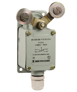 ВК-300-БВ-11-67У2-21, V-образный рычаг, с сальником, ход вправо, cамовозврат, ступень 2, IP67  (ЭТ)