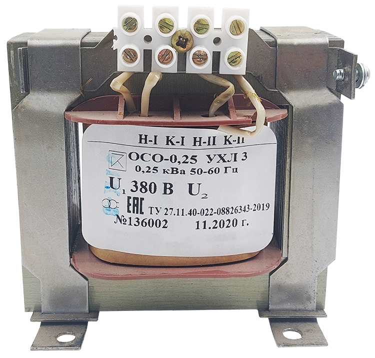 ОСО-0,25 УХЛ3 380/24, IP00  