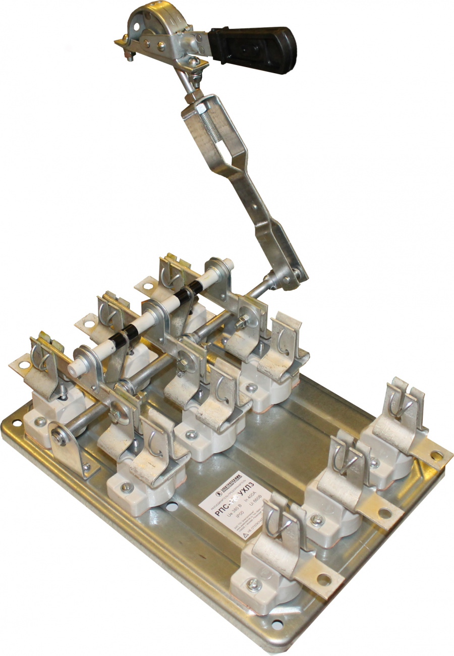 РПС-1/Л УХЛ3, 100А, передняя смещ. рукоятка, левый привод, без предохранителей, IP00  (ЭТ)(Китай)