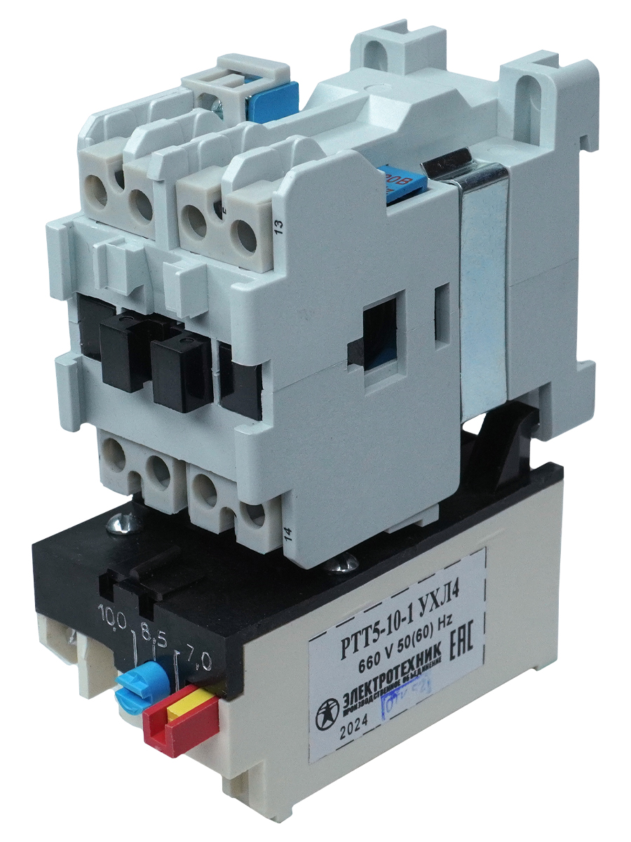 ПМ12-010200 УХЛ4 В, 220В, 1з, 10А, нереверсивный, с реле РТТ5-10-1 7,0-10,0А, IP00  (ЭТ)(Китай)