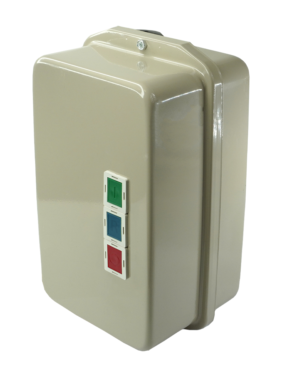 ПМА-4230 У3 В, 220В, 2з+2р, 63А, нереверс., с реле 53,5-63,0А, в корпусе IP40, с кнопк.П+С+R  (ЭТ)