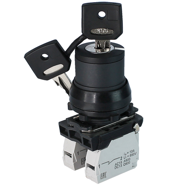 ПЕ-171 исп.1м, 2з, 10А, 660В,замок на 2 положения 0 +90°(ключ в полож."вкл"не вынимается), IP40  (ЭТ