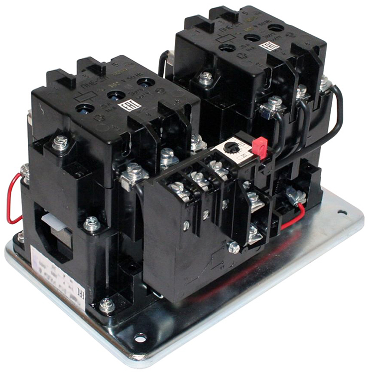 ПМЕ-214 УХЛ4 В, 220В, 2з+2р, 25А, реверсивный, с реле РТТ-141 21,3-25,0А, IP00  (ЭТ)
