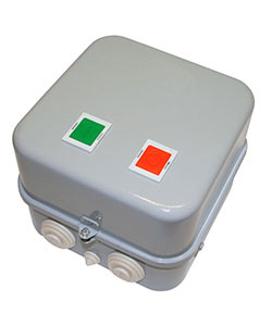 ПМ12-063161 У3 В, 380В, 2з+2р, 63А, нереверс., б/реле, в корпусе IP40, с кнопками ПУСК и СТОП  (ЭТ)