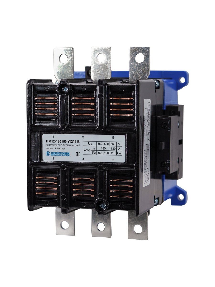 ПМ12-180150 УХЛ4 В, 110В, 2з+2р, 180А, нереверсивный, без реле, IP20  (ЭТ)