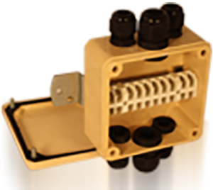 КСП-10/6/10 У2, 10 клемм, IP65 (с 6 каб. вводами)