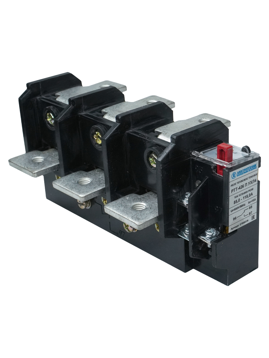 РТТ-426 П УХЛ4, 100А, 85,0-115,0А, 660В/50Гц,1з+1р,ручн.возврат,IP00 (д/ПМ12-160100-ЭК, CJ-40)  (ЭТ)