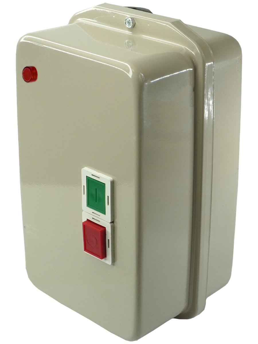 ПМЛ-3230 УХЛ4 Б,220В,1р+1з,40А,нереверс.,с реле 30-40А,в корпусе IP54,с кнопк.ПУСК+СТОП,сигн.л. (ЭТ)