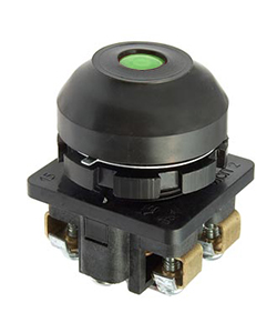 КЕ-081/2, зеленый, 1з+1р, цилиндр, IP54, 10А ,660В  (ЭТ)