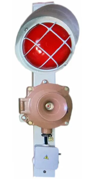 ПС-1 У2, красный, с ревуном РВП-220В АС, IP65