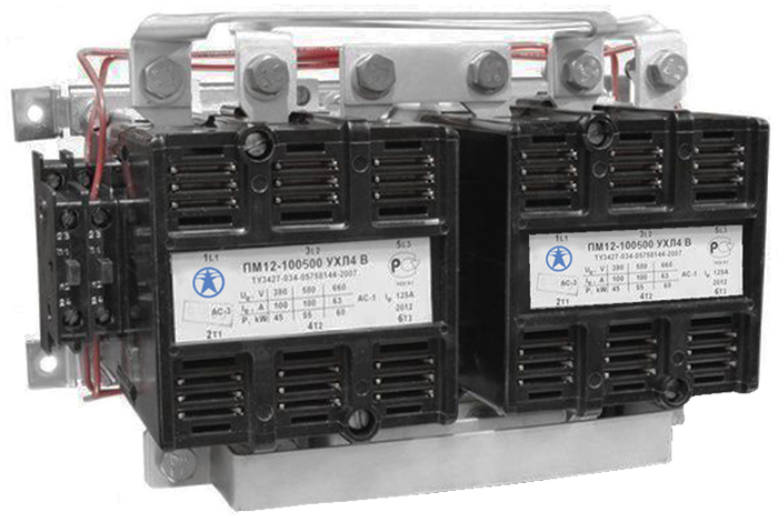 ПМ12-100500-ЭК УХЛ4 В, 380В, 8з+4р, 100А, реверсивный, без реле, IP00  (ЭТ)