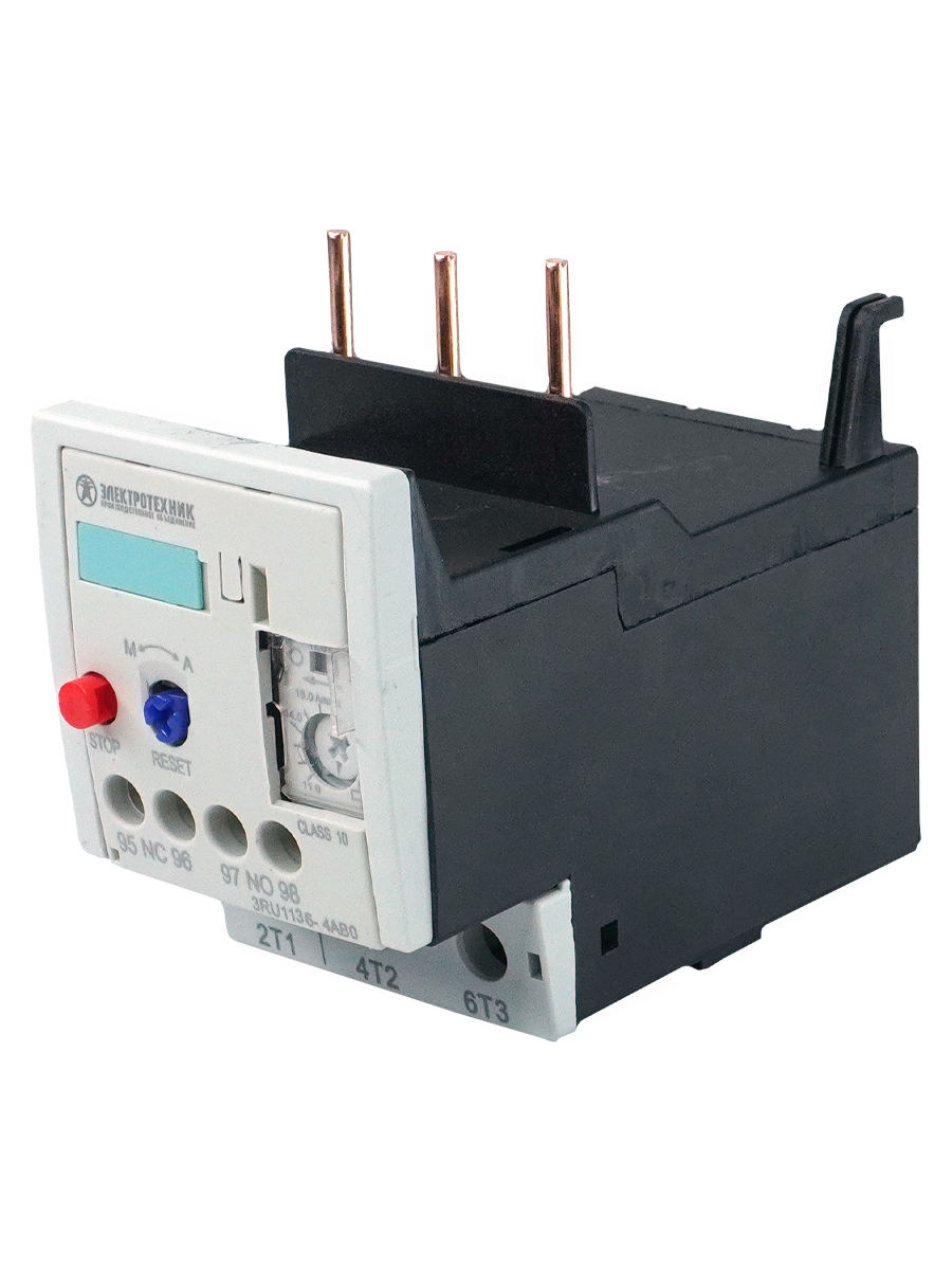 3RU1136-4HB0,3-пол.,22кВт,40...50А,1НО+1НЗ,типоразмер S2,ручн./автомат.сброс,винт.клеммы,IP20  (ЭТ)