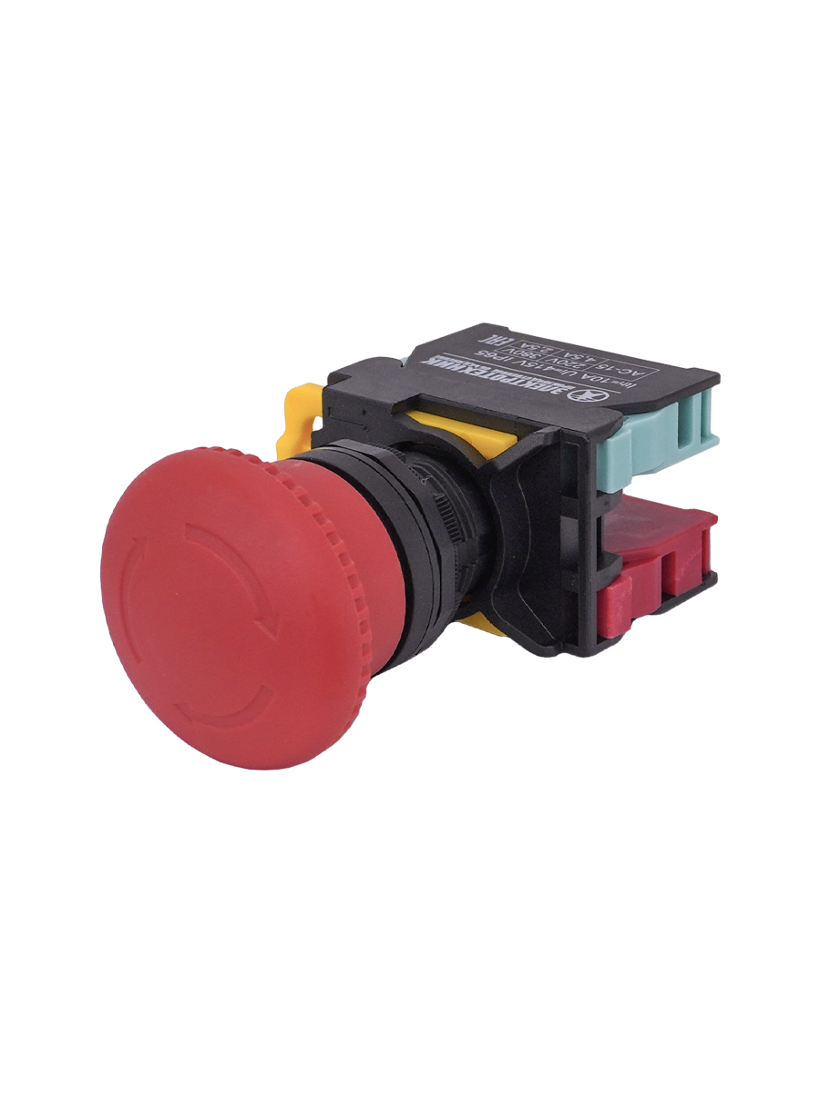 ВК22-ES545-65У1, красный, 1НО+1НЗ, гриб с фиксацией 40мм, d22мм, IP65  (ЭТ)