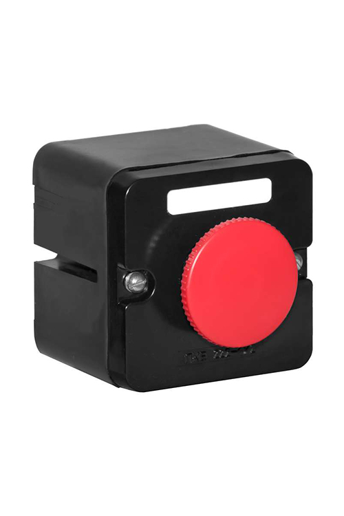 ПКЕ 222-1 У2, 10А, 660В, 1 элемент, красный гриб с фиксацией, накладной, IP54  (ЭТ)