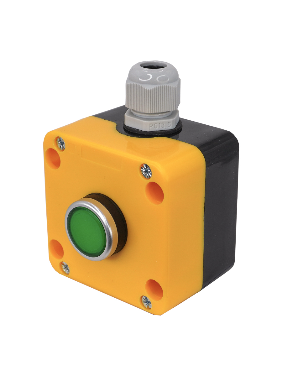 ПКУ22-1011-65У1, 1 зелёный цилиндр (НО), IP65  (ЭТ)