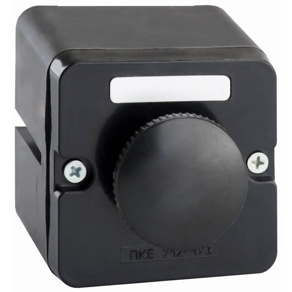 ПКЕ 212-1 У3, 10А, 660В, 1 элемент, чёрный гриб, накладной, IP40  (ЭТ)