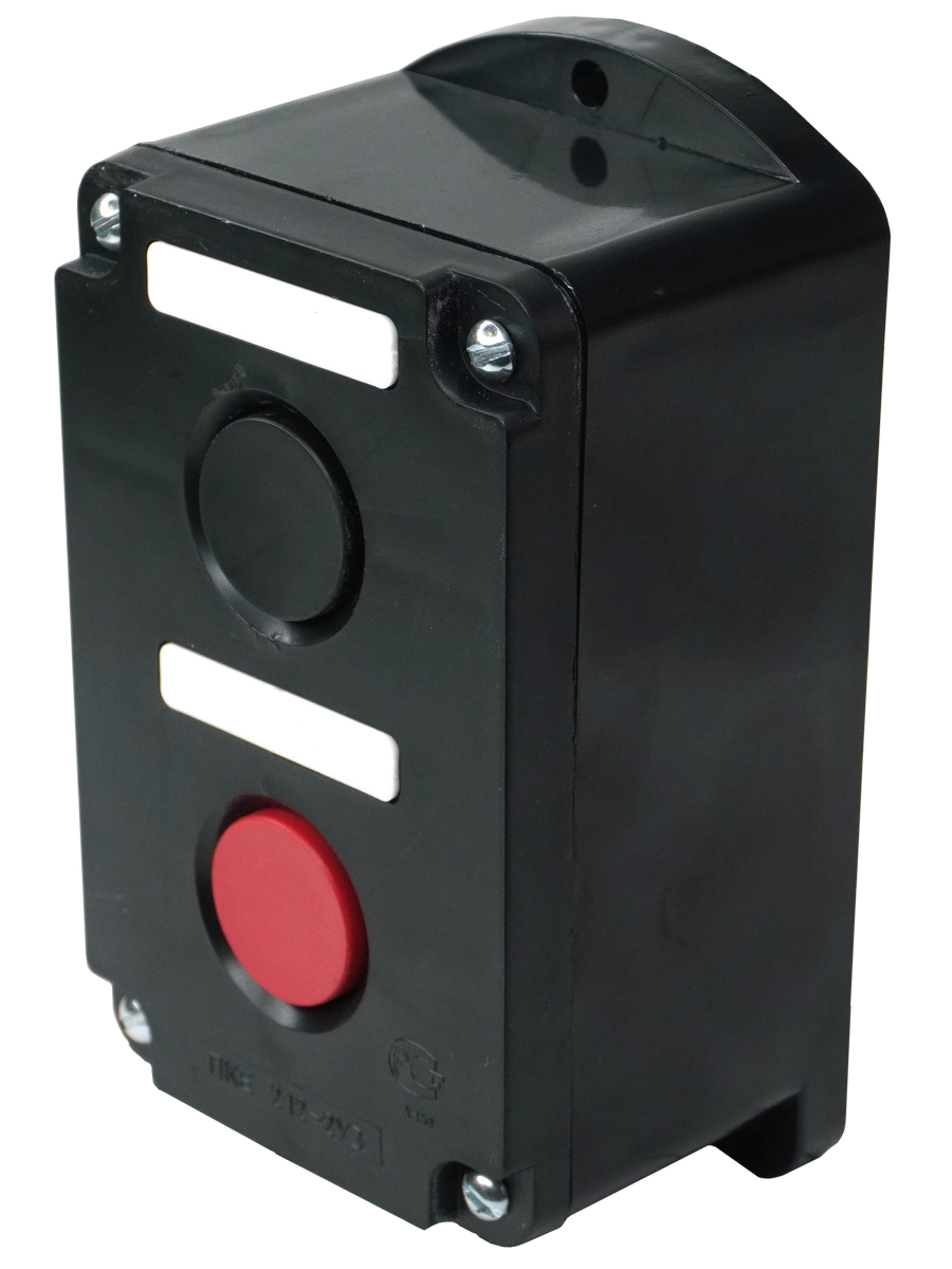 ПКЕ 212-2 У3, 10А, 660В, 2 элемента, чёрный и красный цилиндр, накладной, IP40  (ЭТ)